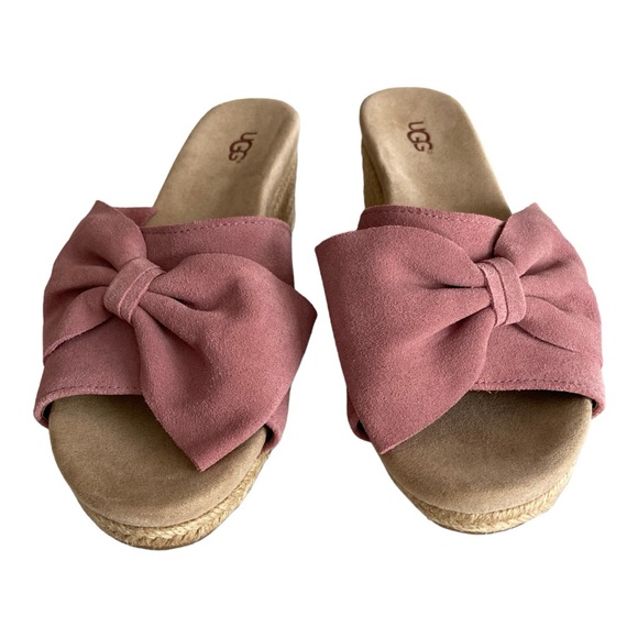 UGG Women's Jaycee Espadrille Wedge Sandal, Adobe Gold, 9.5M US - Picture 4 of 8